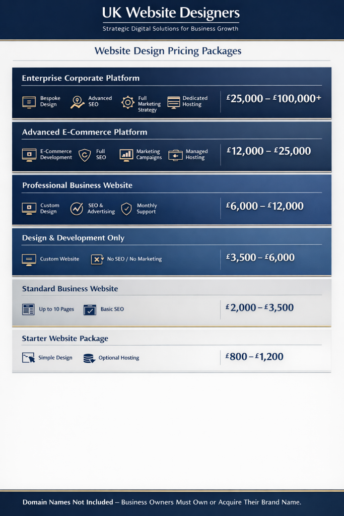 UK Website Designers Infographic. Copyright 2026. All Rights Reserved.