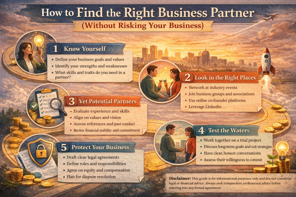 Business Partner Infographic. Image Credit: The UK Website Designers Group. Copyright 2026