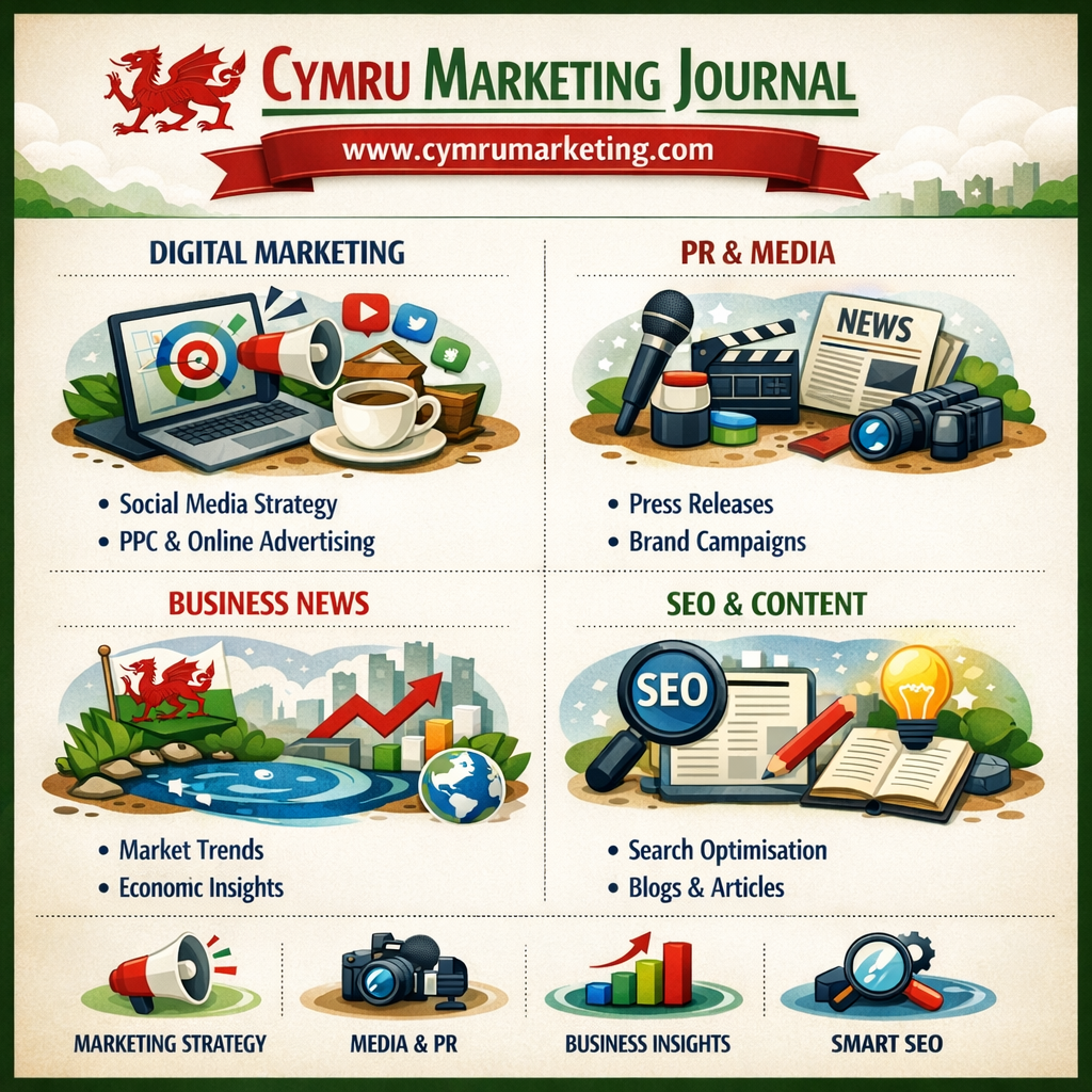 Cymru Marketing Journal Infographic. Image Credit: The UK Website Designers Group. Copyright 2026