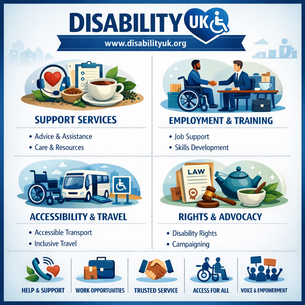 Disability UK Infographic. Image Credit: The UK Website Designers Group. Copyright 2026