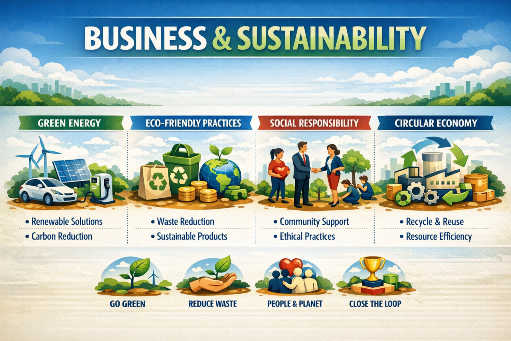 Sustainability Infographic. Image Credit: The UK Website Designers Group. Copyright 2026